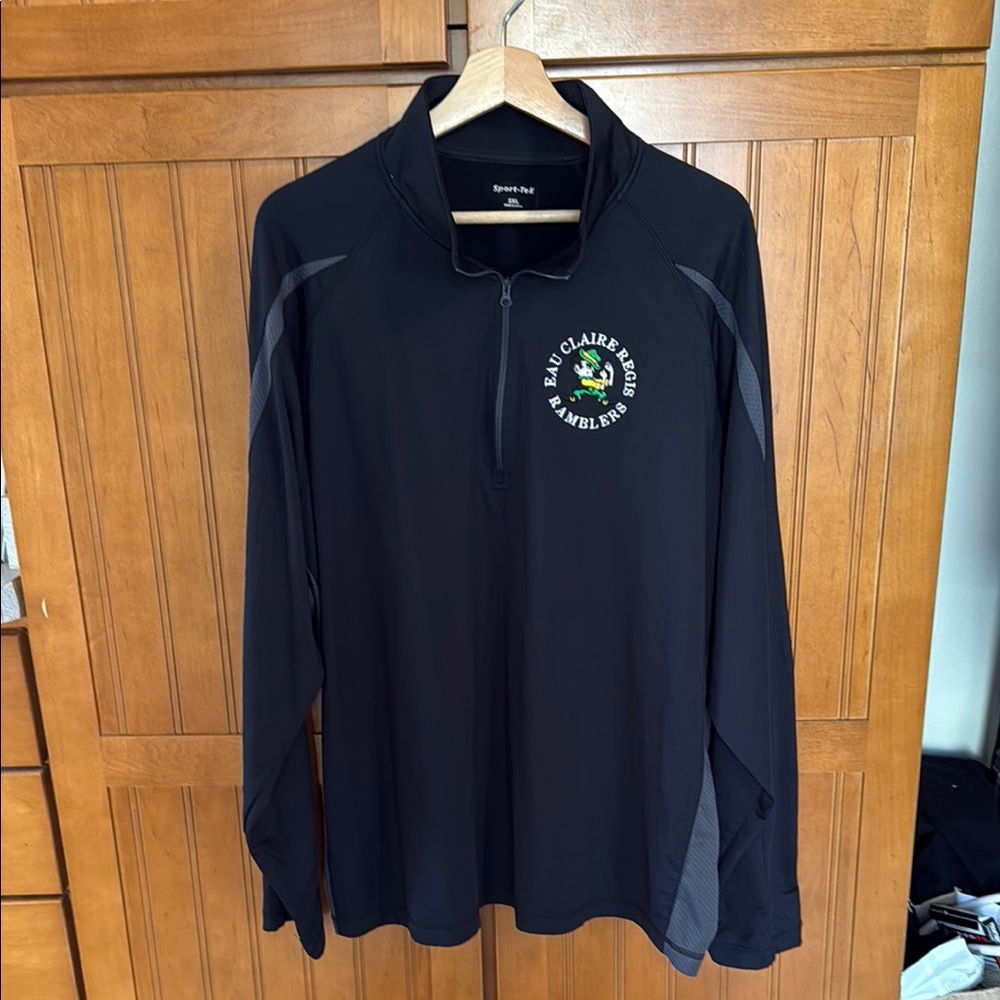 Eau Claire Regis Ramblers Black Quarter-Zip Jacket